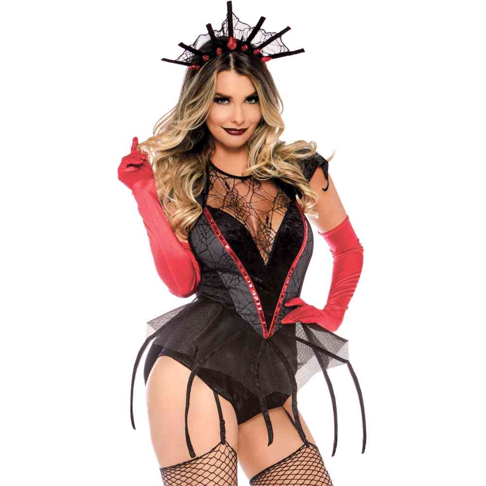 Leg Avenue - Spider Queen Costume - Noir